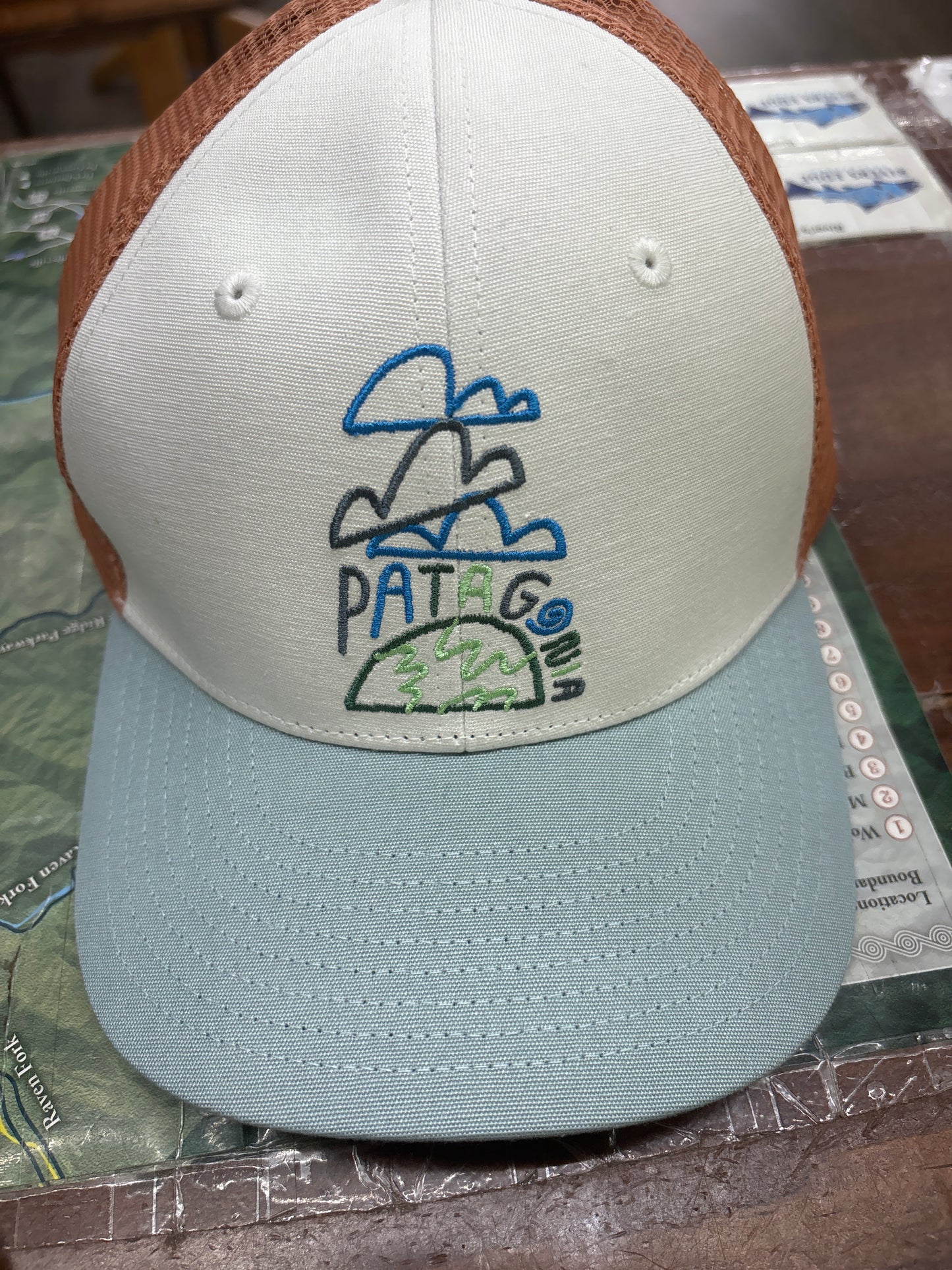 K’s trucker hat - clouds and earth Patagonia