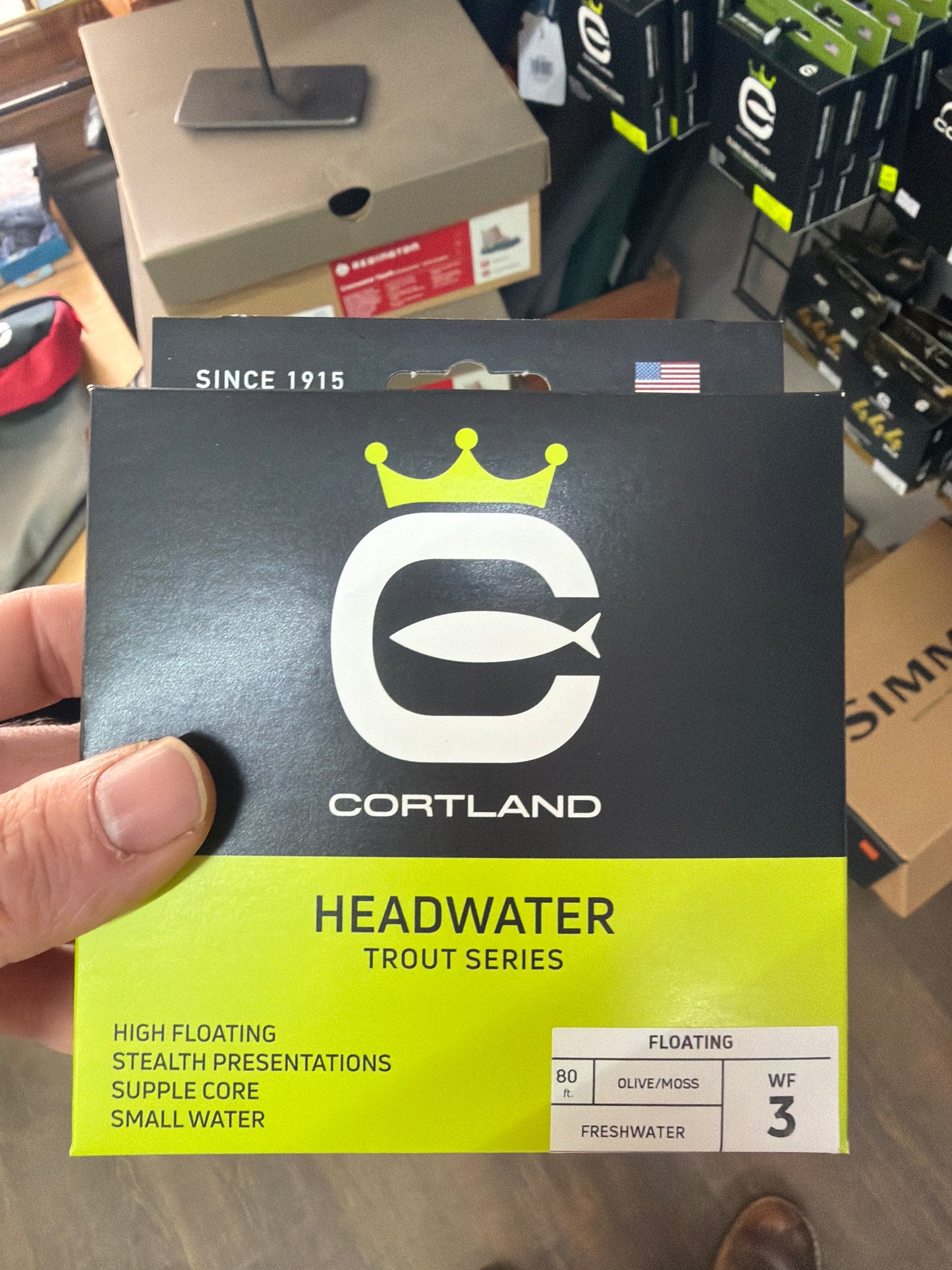 Cortland headwater trout series fly line
