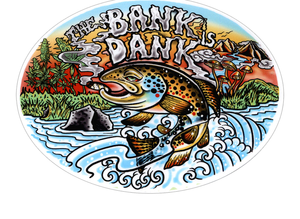 Bank is dank sticker