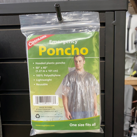 Adult emergency poncho