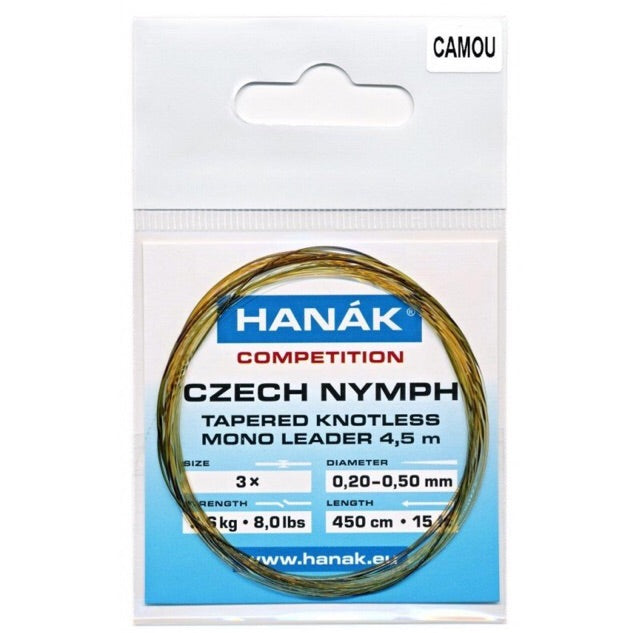Hanak Czech Nymph tapered knotless leader
