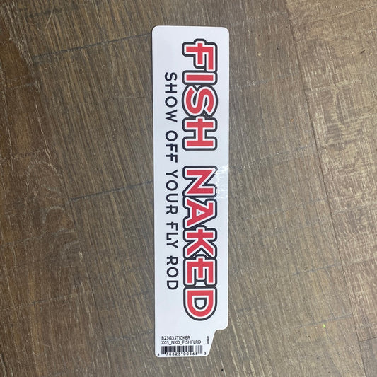 Fish naked sticker