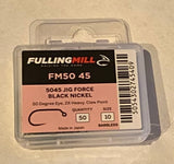 Fulling mill jig force black nickel 50 count sz 10