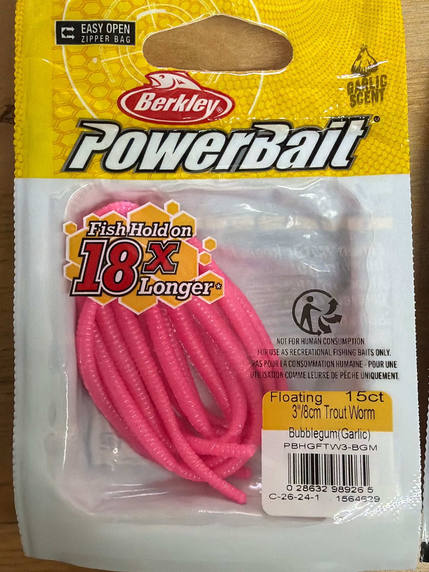 Berkley PowerBait 3/8” Floating Trout Worm