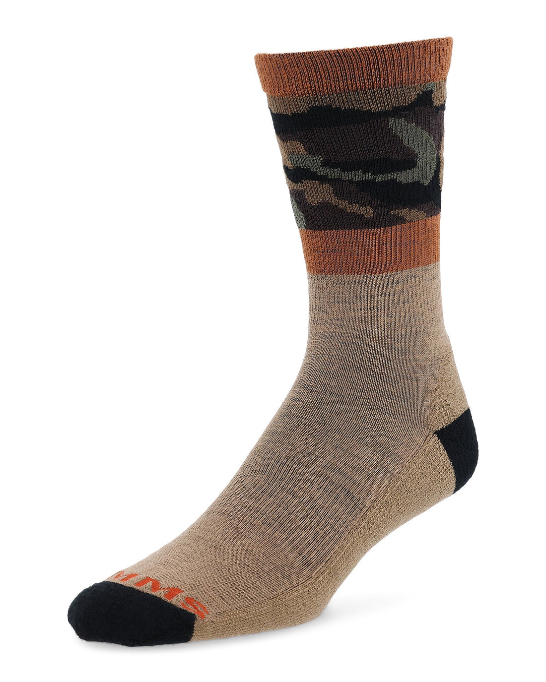 Simms Mens Daily Sock Woodland Camo