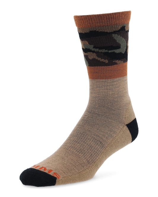 Simms Mens Daily Sock Woodland Camo
