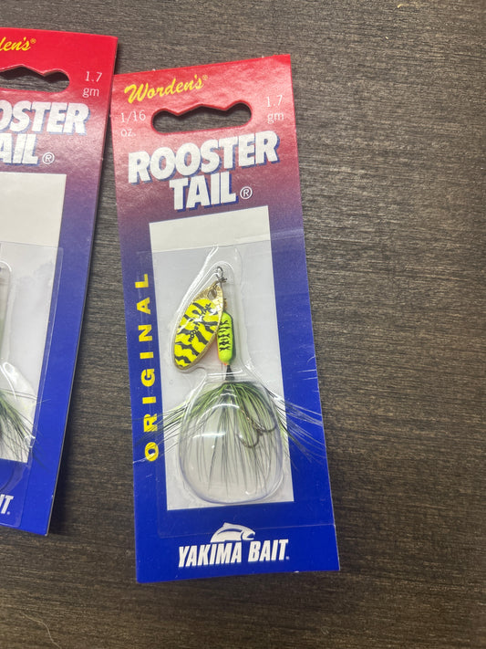 Rooster tail 1/16th yellow tiger