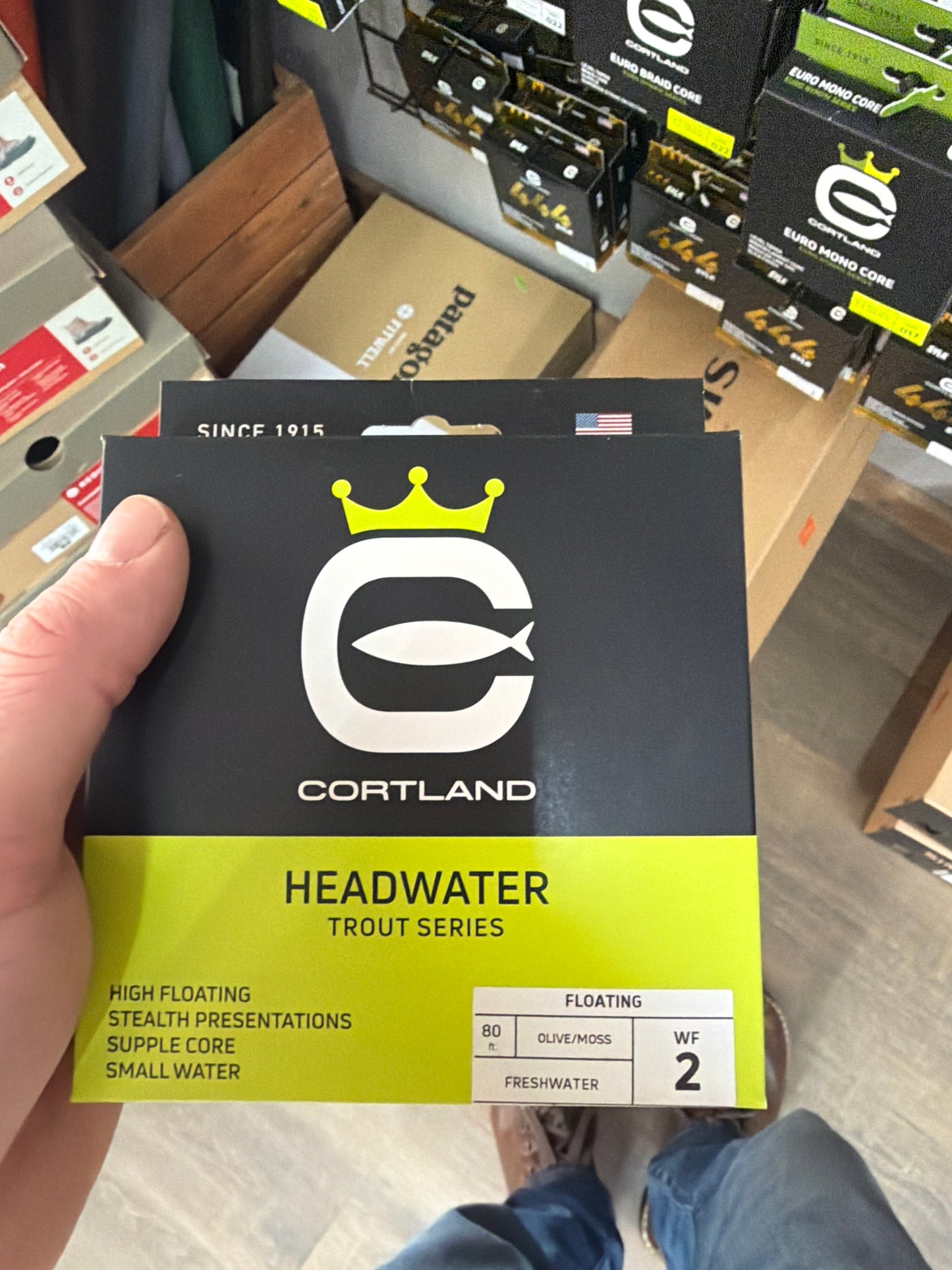 Cortland headwater trout series fly line