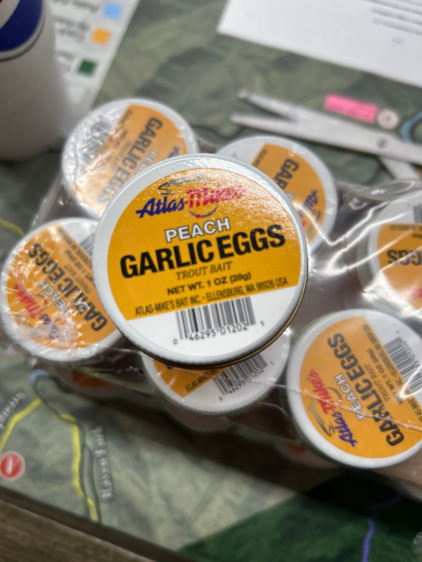 Atlas mikes peach garlic eggs
