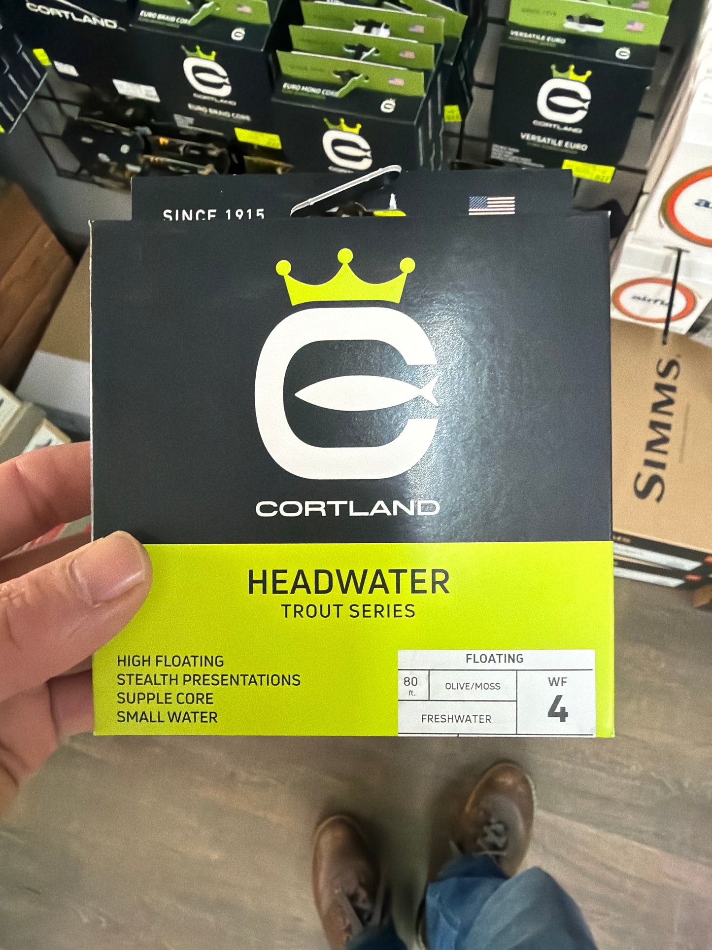Cortland headwater trout series fly line