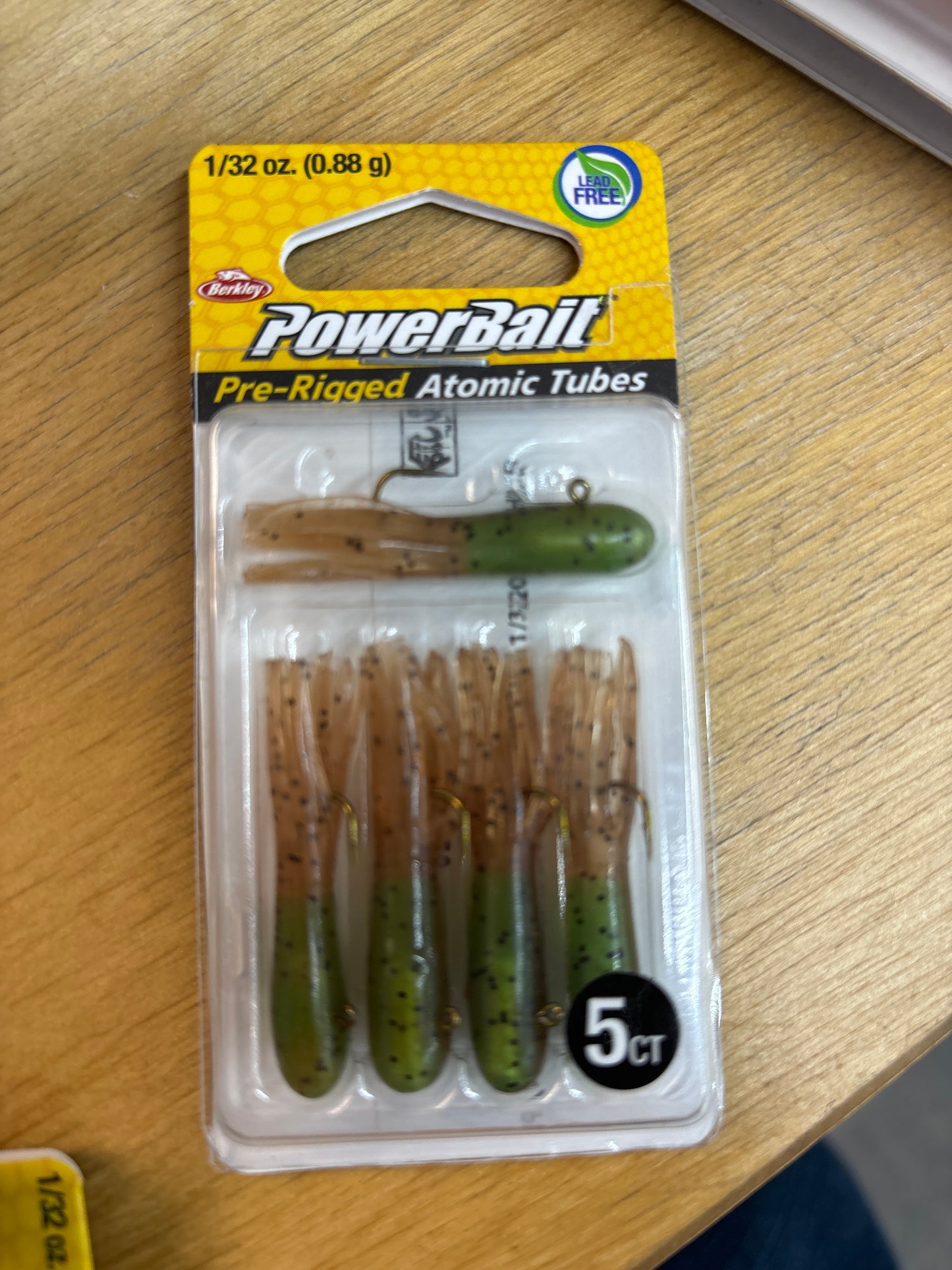Powerbait pre-rigged atomic tubes