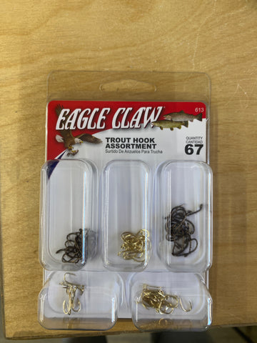 Eagle claw trout hook asst