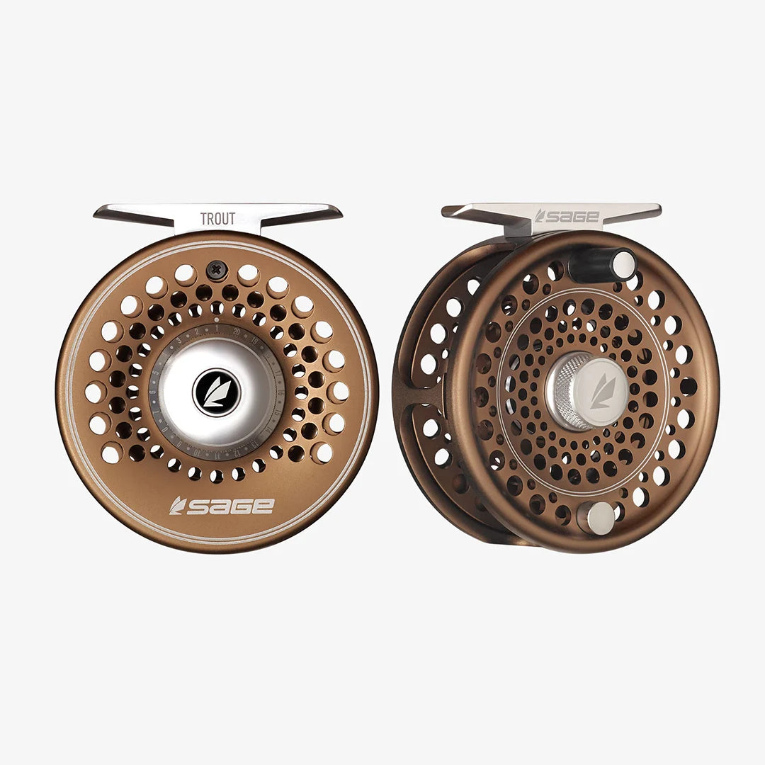Sage trout series 4/5/6 reel bronze