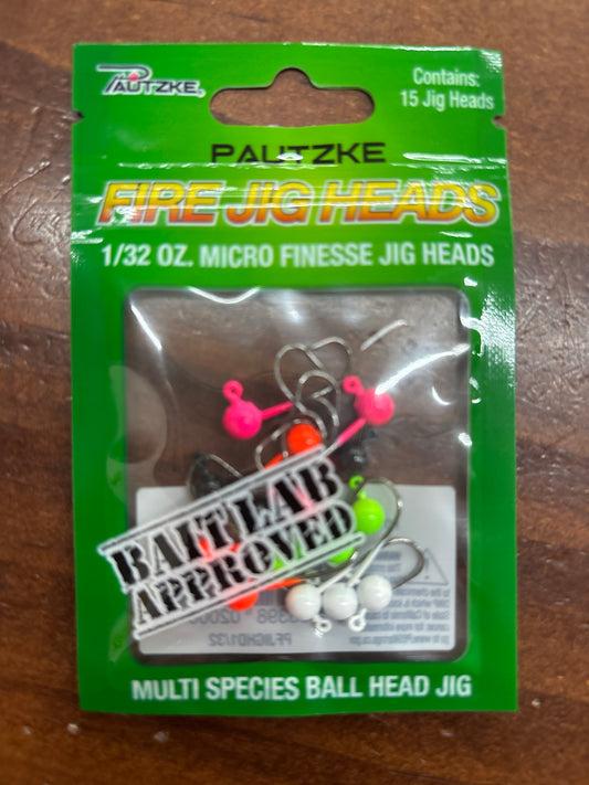 Pautzke - fire jig heads 1/32