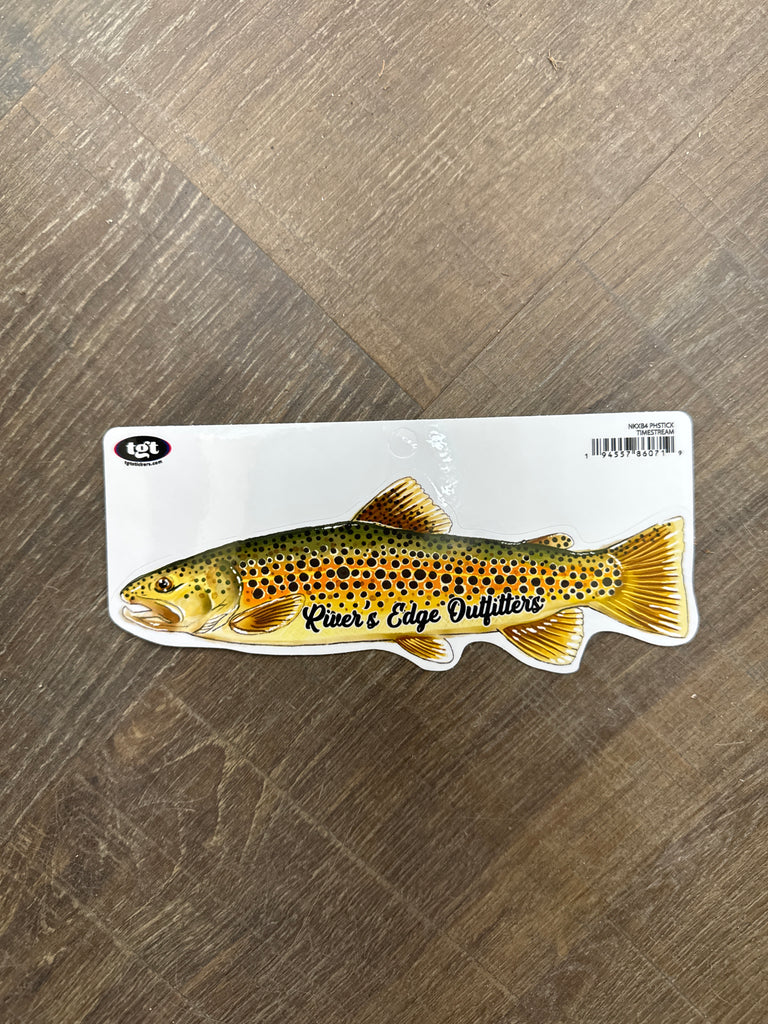 Reo sticker, brown trout