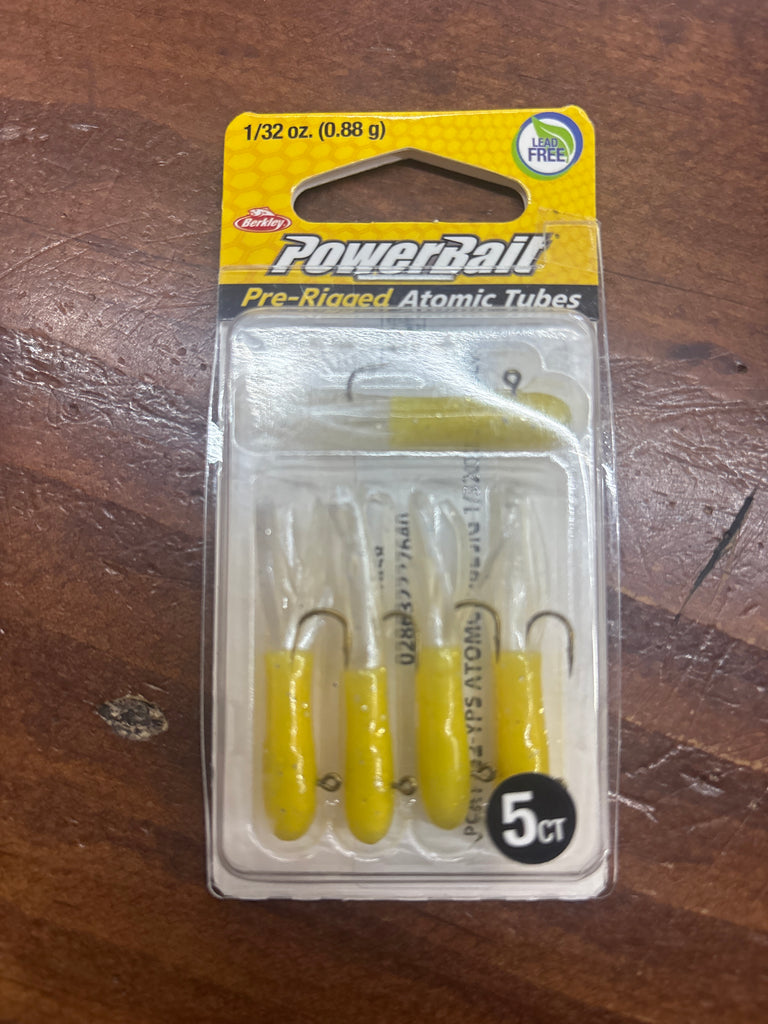 PowerBait pre-rigged atomic tubes
