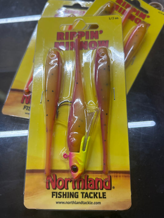 Rippin minnow red and yellow 1/2 oz