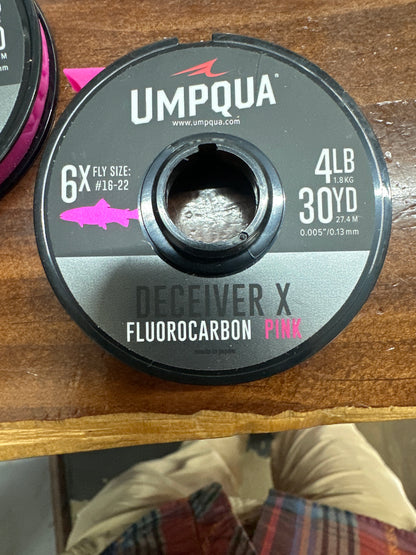 Deceiver x Fluoro tippet pink 3X