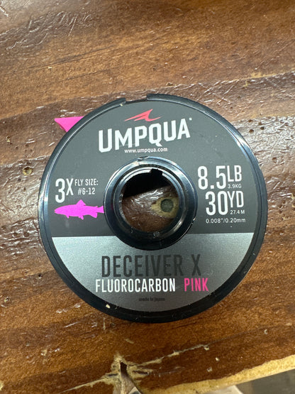 Deceiver x Fluoro tippet pink 3X