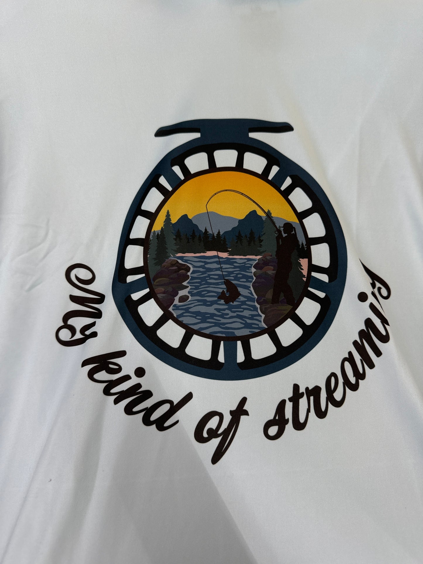 My kind of stream sun shirt