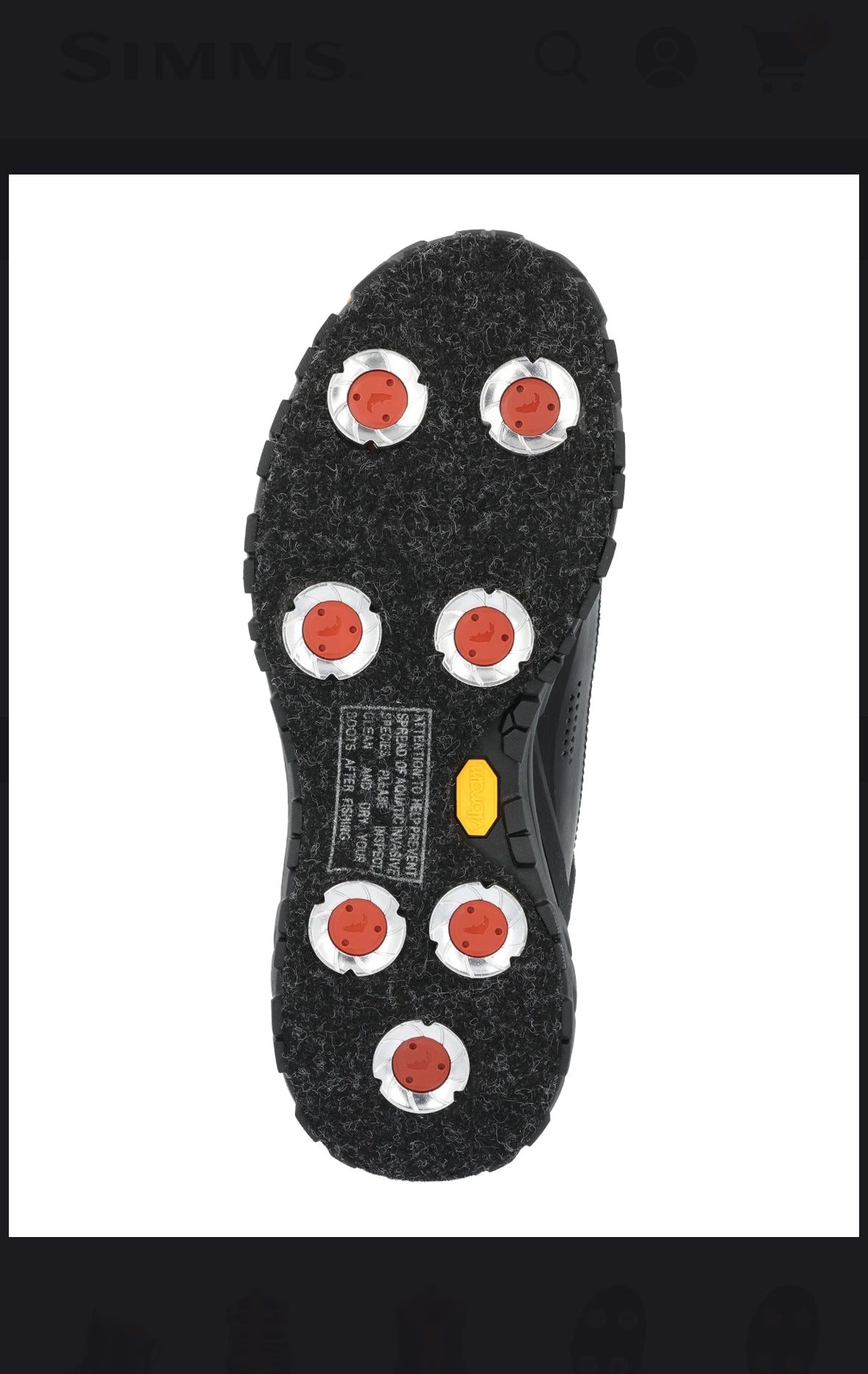 Simms G4 PRO® Powerlock Cleats - Aluminum