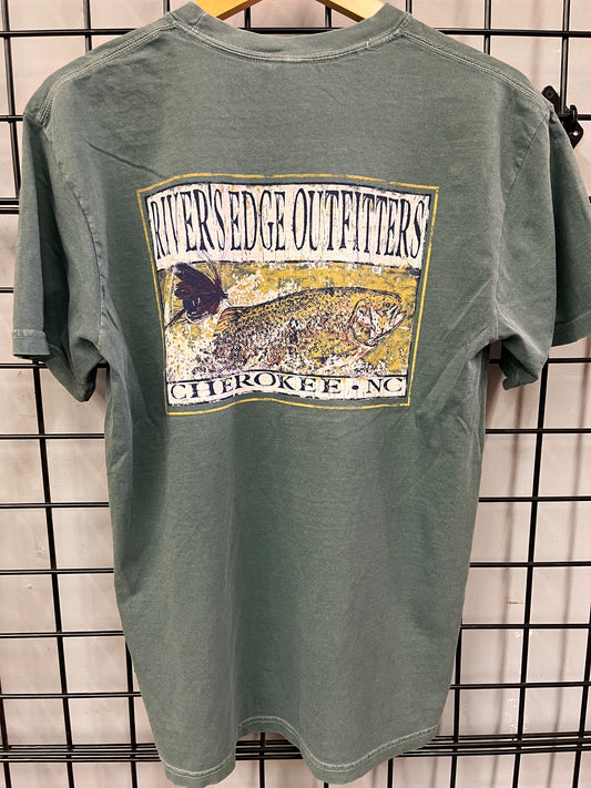 Rivers Edge Rustic Trout Laid Back Tee