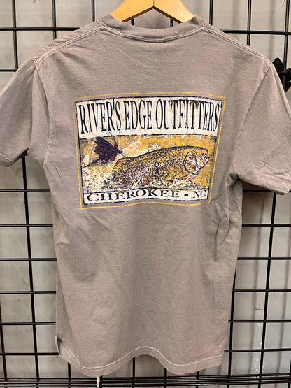 Rivers Edge Rustic Trout Laid Back Tee