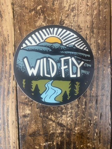 Wild fly day break sticker