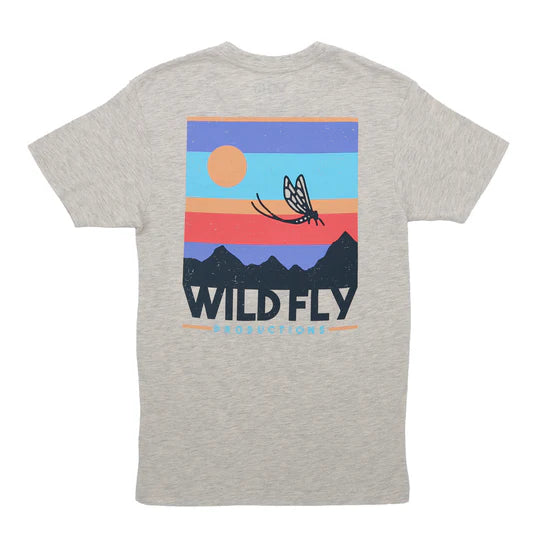 wild fly mayfly mountain tee shirt