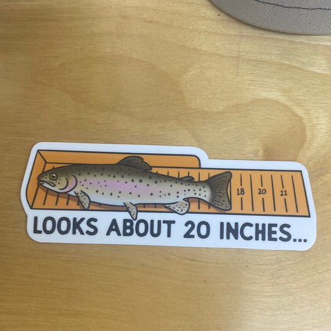 Looks about 20 inches sticker