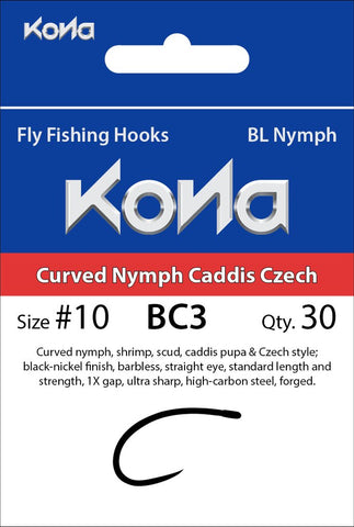 Kona Curved Nymph Caddis Czech