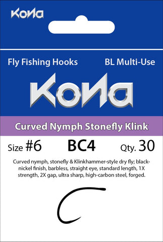 Kona Curved Nymph Stonefly Klink