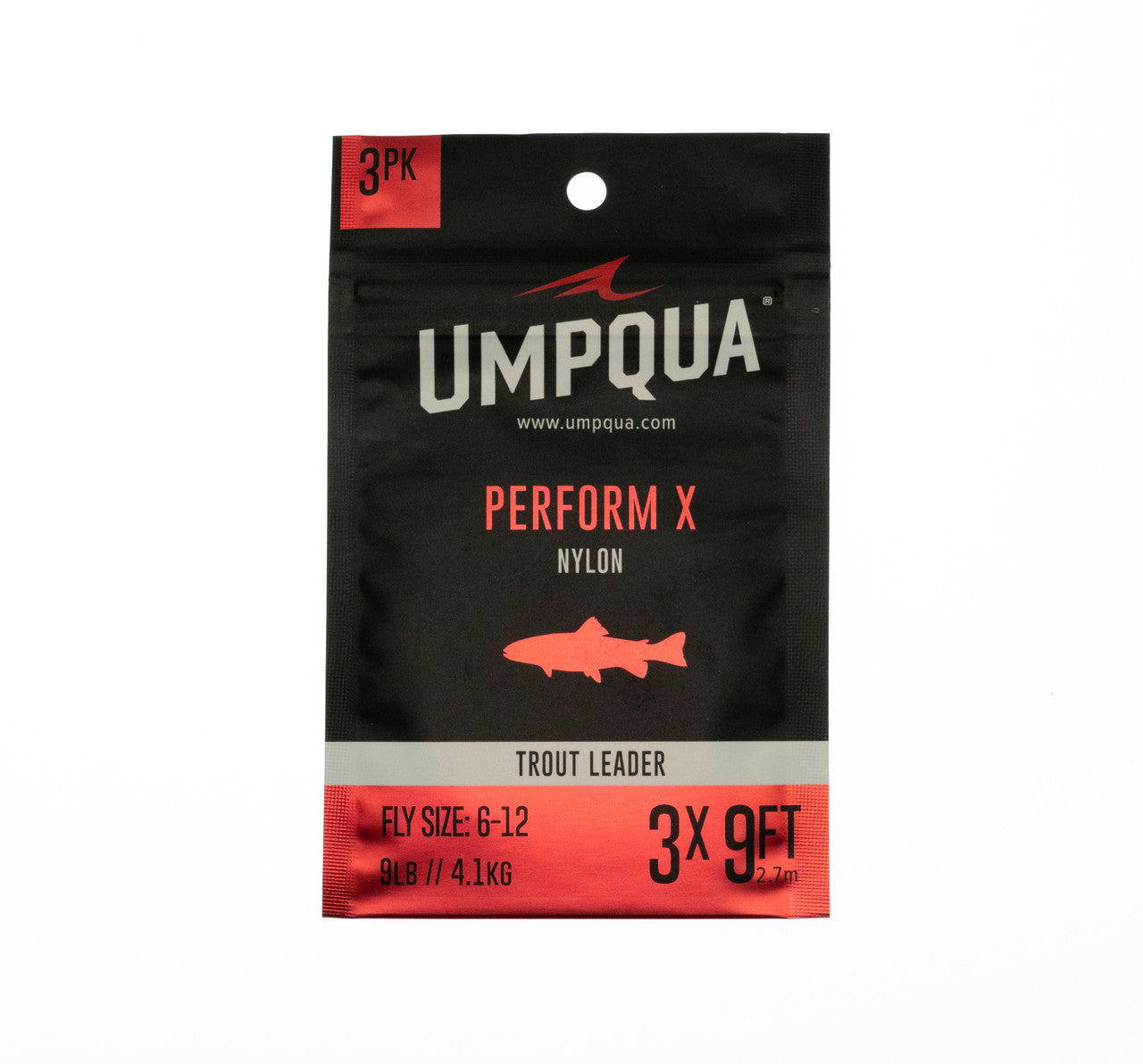 Umpqua Perform X Nylon Trout Leader 3Pk
