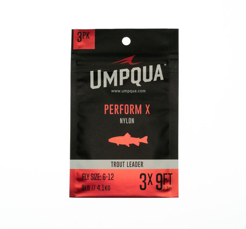 Umpqua Perform X Nylon Trout Leader 3Pk