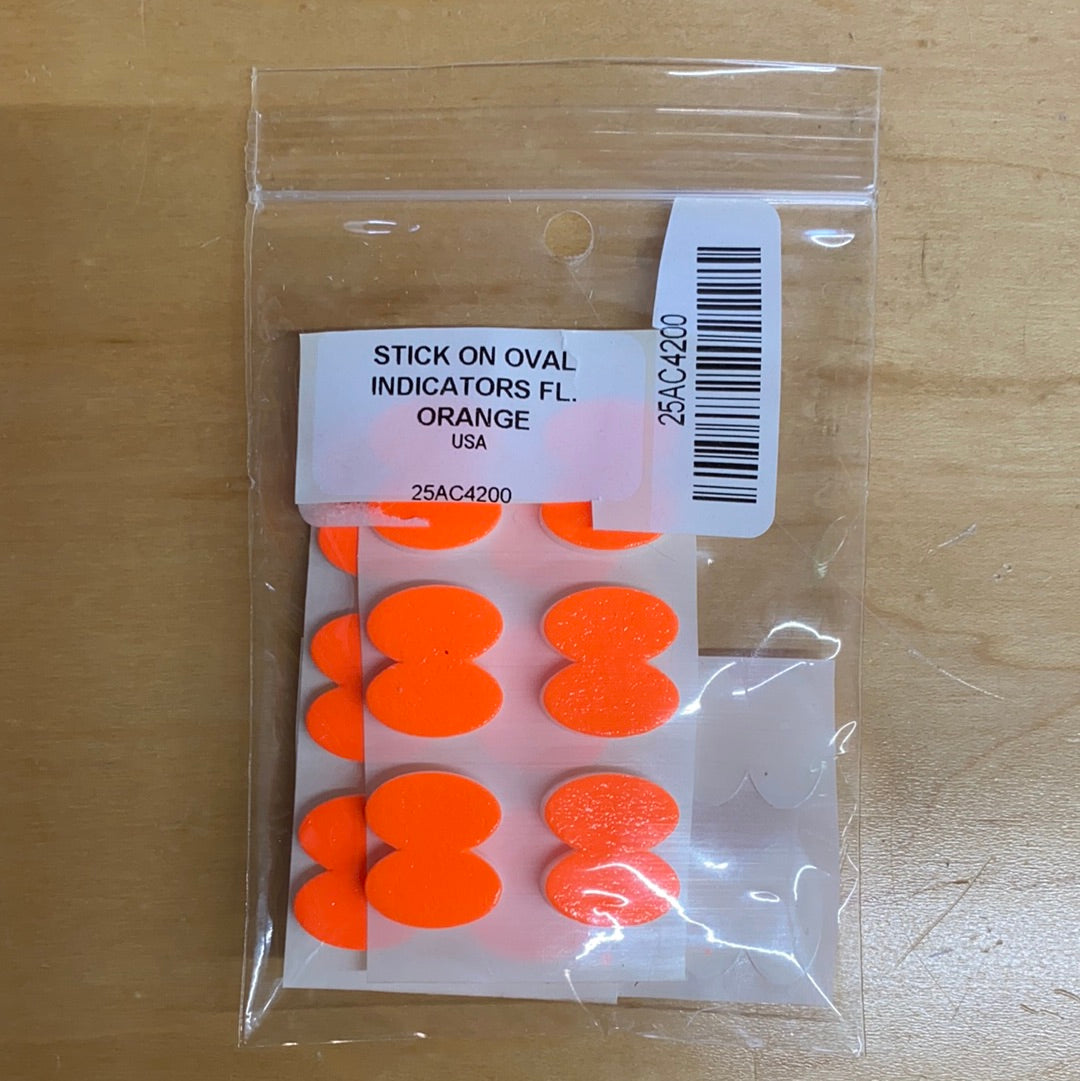 Stick on oval indicator