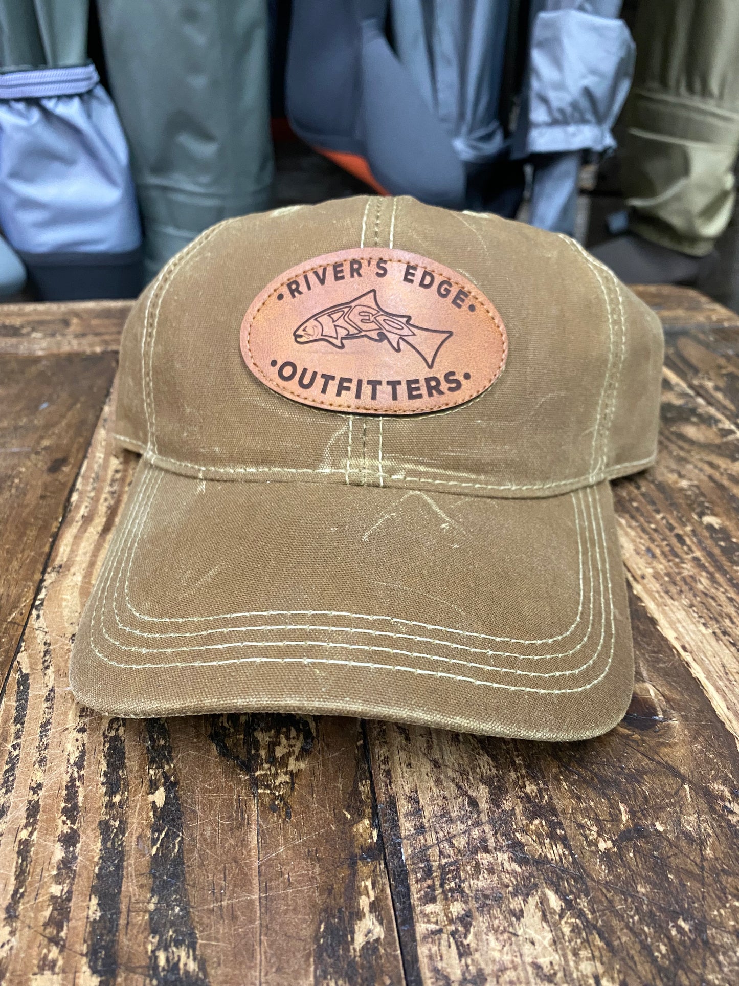 REO wax cotton patch hat