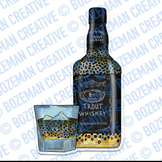 Trout Whiskey Sticker