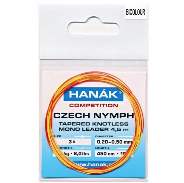 Hanak Czech Nymph tapered knotless leader