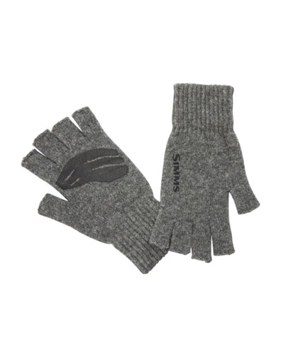 Wool half finger glove