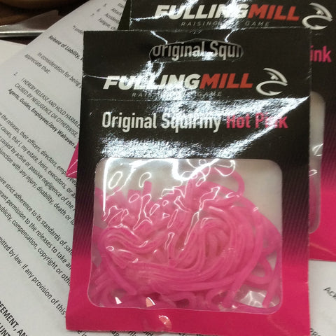 Fulling Mill Squirmy Material - hot pink