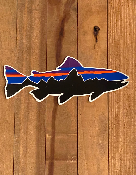 Patagonia fish sticker
