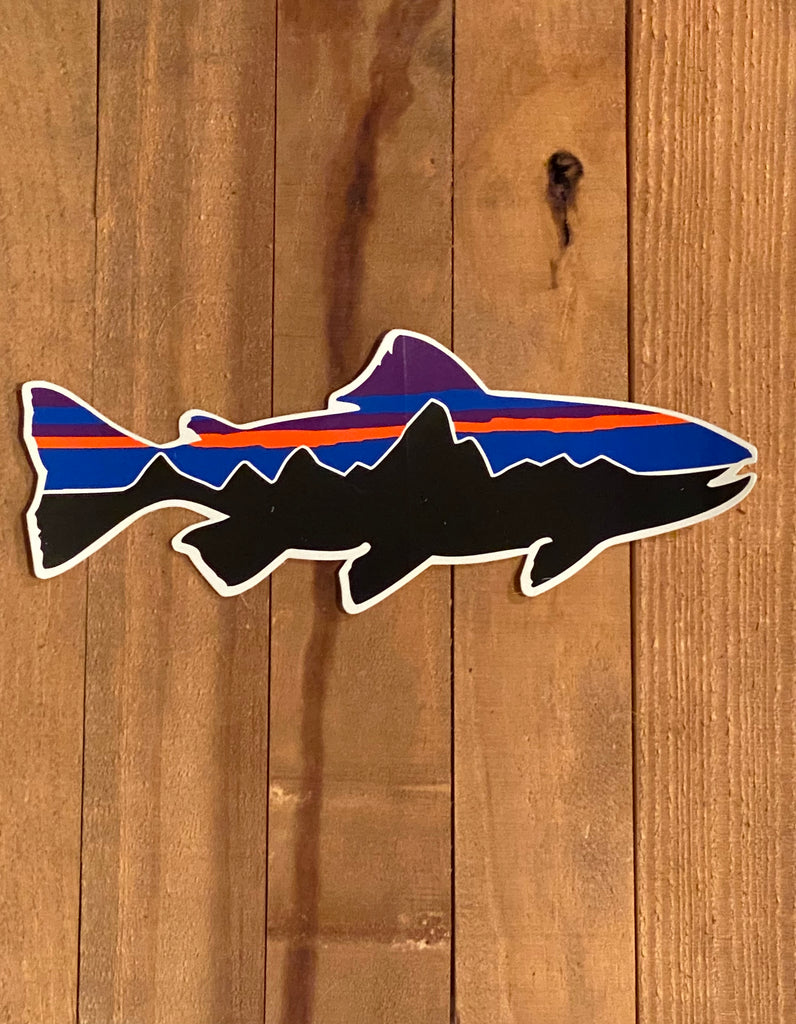 Patagonia fish sticker