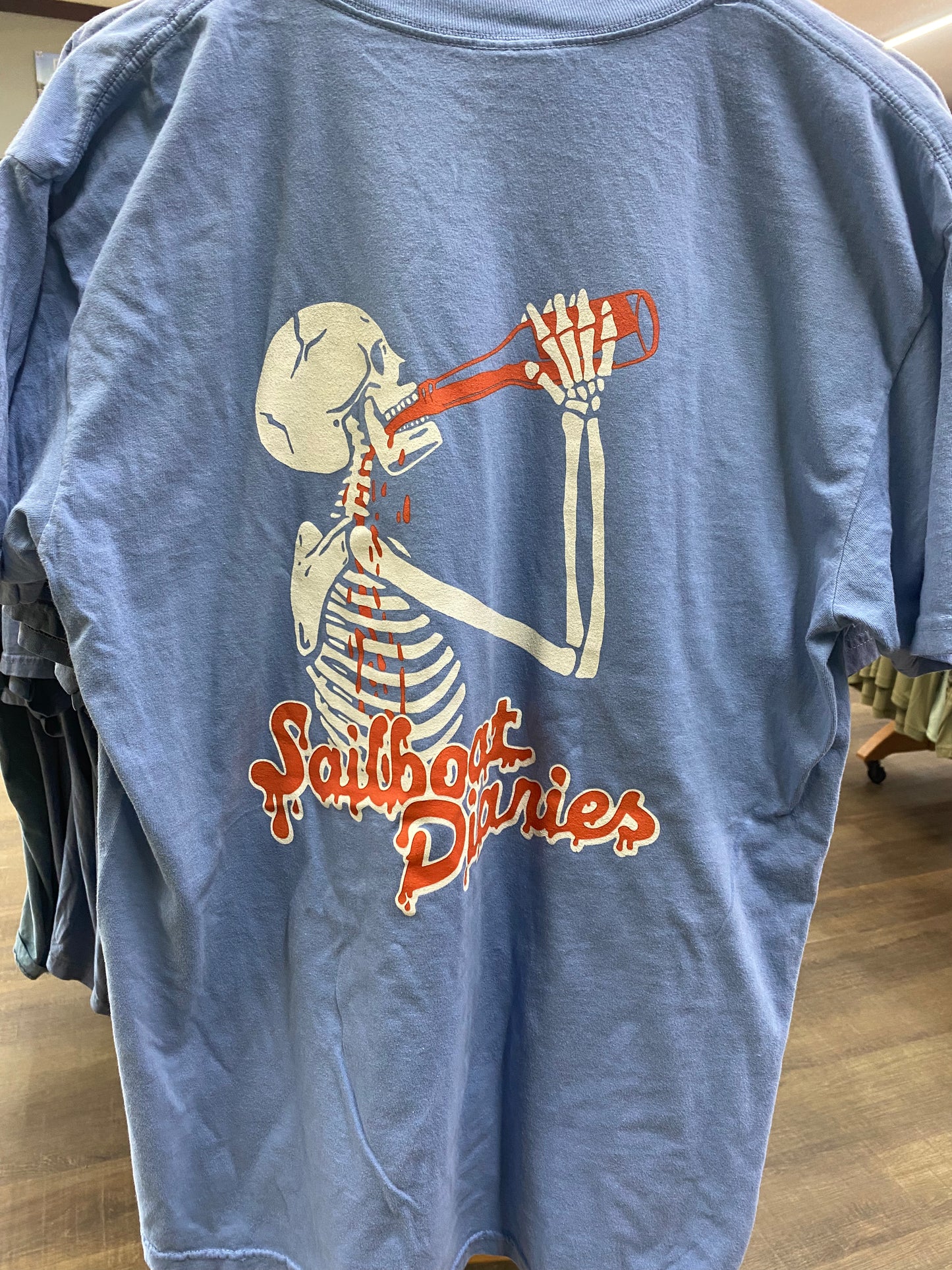 Sailboat Diaries skeleton tee
