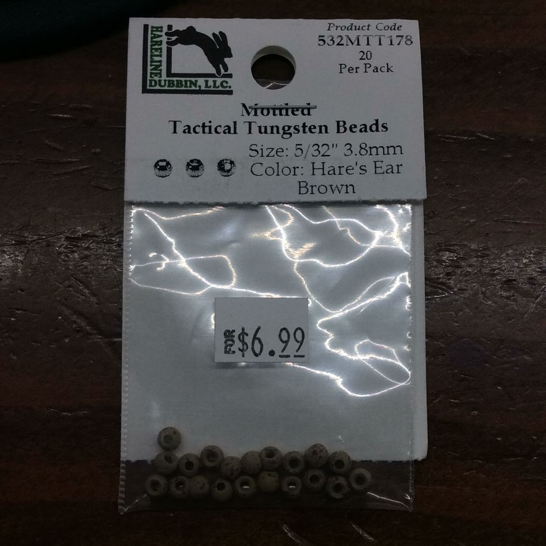 Hareline mottled tactical beads